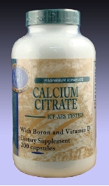 Calcium Citrate, 200 capsules, 1000 mg