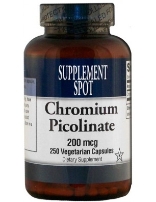 Chromium Picolinate, 250 capsules, 200 mcg