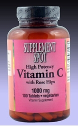 Vitamin C with Rose Hips (High Potency), 100 tablets, 1000 mg