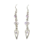 Crystal Earrings 025 (Stud) --  Swarovski Crystals in Light Magenta with Polished Silver Finish (SKU: CrystalEarrings025)