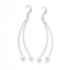 Crystal Earrings 037 (Stud) --  Clear  Swarovski Crystals with Polished Silver Finish