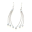 Crystal Earrings 039 (Stud) --  Swarovski Crystals in Light Blue with Polished Silver Finish