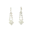 Crystal Earrings 044 (Clip) --  Clear Swarovski Crystals with Polished Silver Finish (SKU: CrystalEarrings044)
